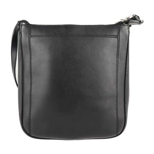 2102123007025 3 Salvatore Ferragamo Gancini Leather Shoulder Bag Black