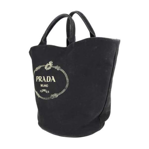 2103023002009 2 Prada Canvas Tote Bag Black