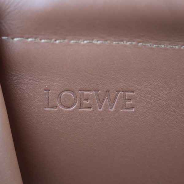 2103023002010 9 Loewe Cushion Canvas Leather Tote Bag Sand Taupe Brown