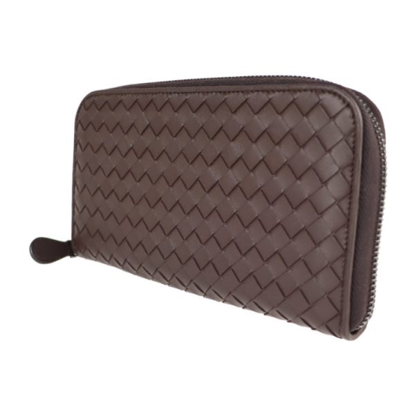 2103023002030 2 Bottega Veneta Intrecciato Long Wallet Leather Brown