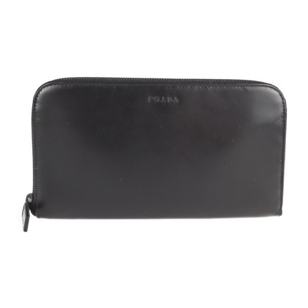 2103023002043 1 Prada Saffiano Leather Long Wallet Black