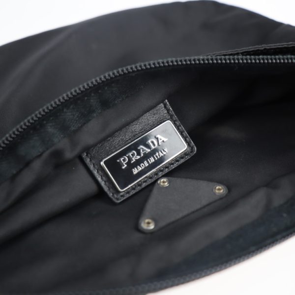 2103063007101 9 Prada Nylon Shoulder Bag Black