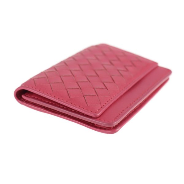 2103063007121 3 Bottega Veneta Intrecciato Business Card Leather Pink Bag