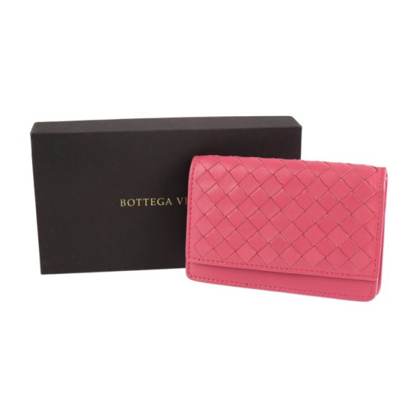 2103063007121 6 Bottega Veneta Intrecciato Business Card Leather Pink Bag