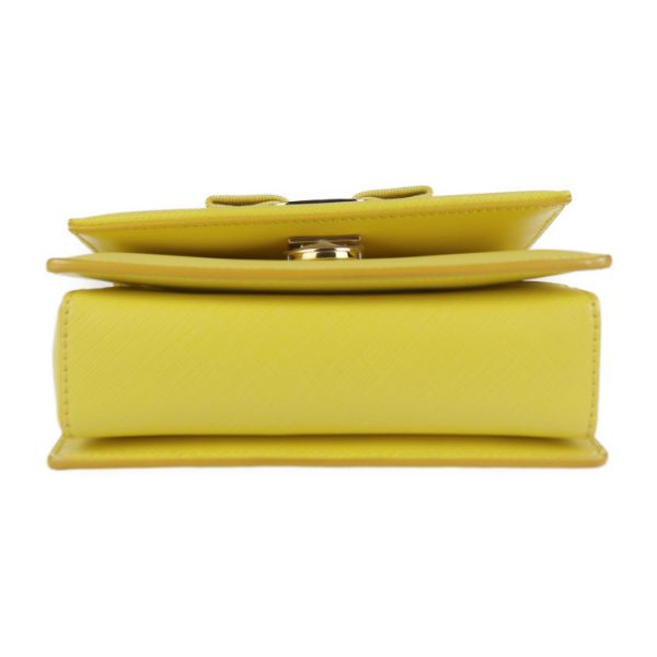 2103083002040 4 Salvatore Ferragamo Vara Leather Shoulder Bag Yellow