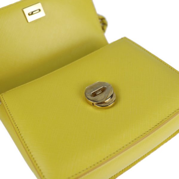 2103083002040 8 Salvatore Ferragamo Vara Leather Shoulder Bag Yellow