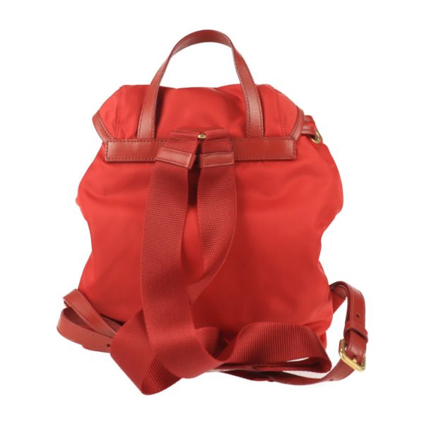 2103103008008 3 Prada Nylon Leather Backpack Red