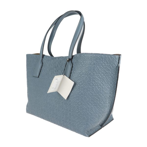 2104023007066 2 Loewe Anagram T Leather Tote Bag Stone Blue