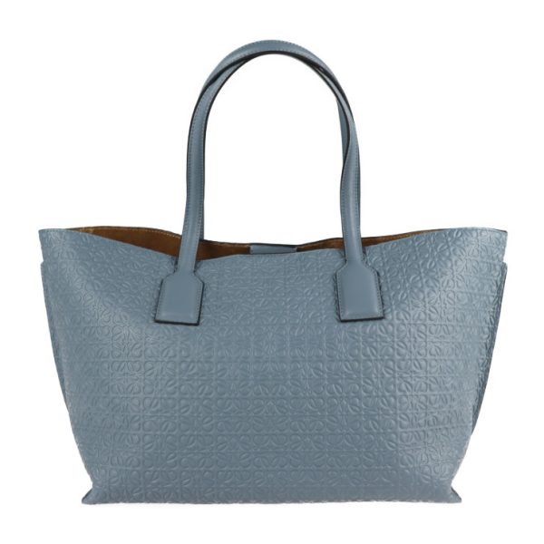 2104023007066 3 Loewe Anagram T Leather Tote Bag Stone Blue