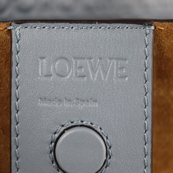 2104023007066 8 Loewe Anagram T Leather Tote Bag Stone Blue