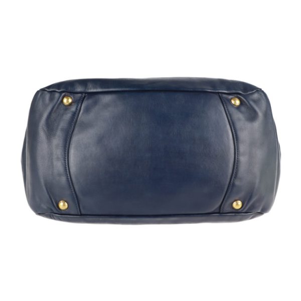 2104023007068 4 Prada Leather Shoulder Bag Navy