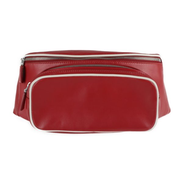 2104023007079 1 Prada Leather Body Bag Red