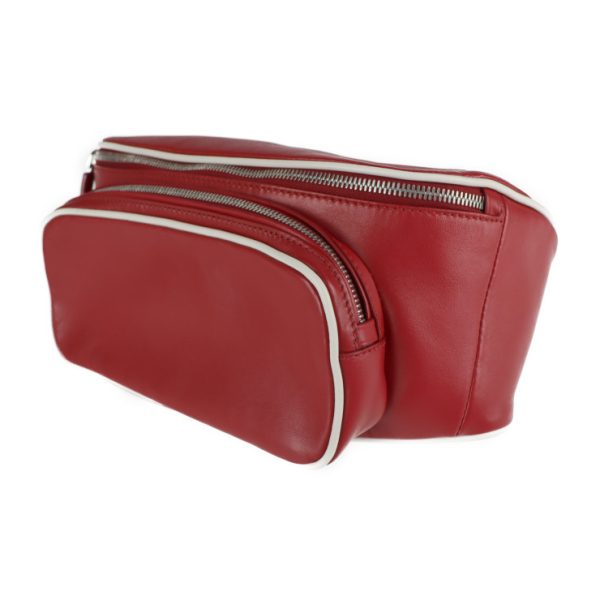 2104023007079 2 Prada Leather Body Bag Red