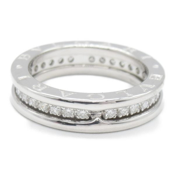 2104102245166 2 Bvlgari B Zero1 Diamond Ring K18WG White Gold