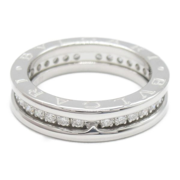 2104102245166 3 Bvlgari B Zero1 Diamond Ring K18WG White Gold