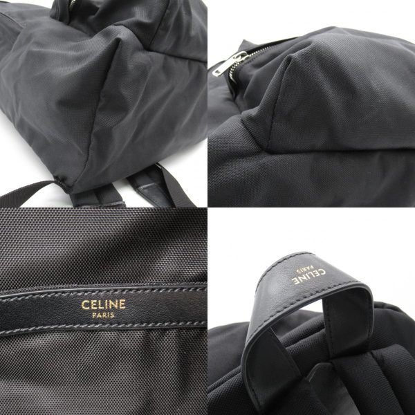 2104102263146 8c Celine Rucksack Backpack Nylon Black