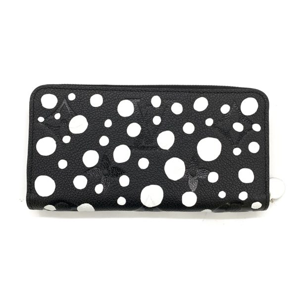 2104102272773 01 Louis Vuitton Zippy Round Long Wallet Black White