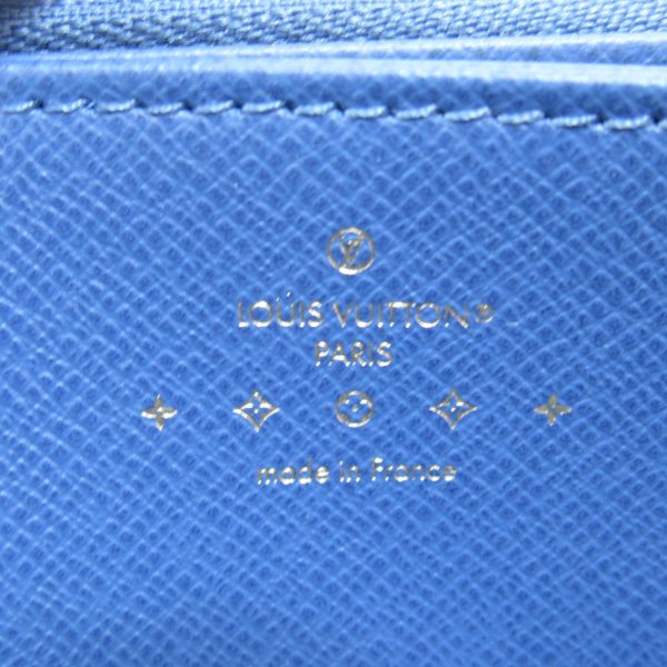 2104102273244 7 Louis Vuitton Zippy Long Wallet Blue Denim