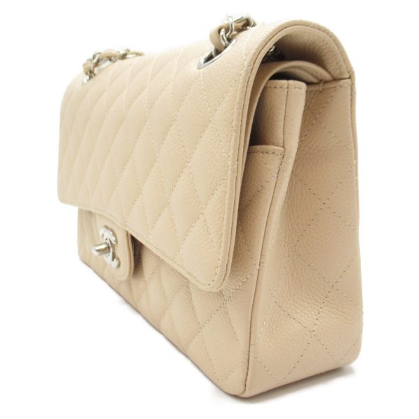 2104102280631 3 Chanel Matelasse Double Flap Shoulder Bag Beige