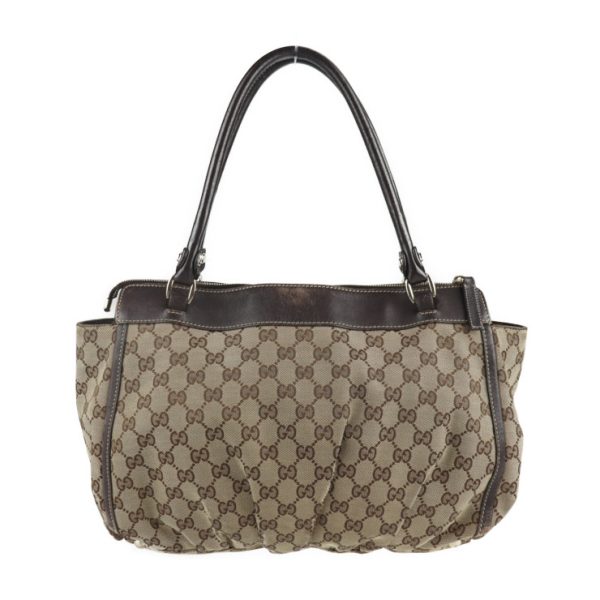 2104113007024 3 GUCCI Abbey Tote Bag GG Canvas Beige Brown