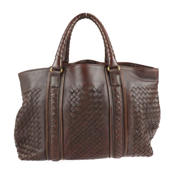 2104113007026 1 Bottega Veneta Intrecciato Leather Tote Bag Brown