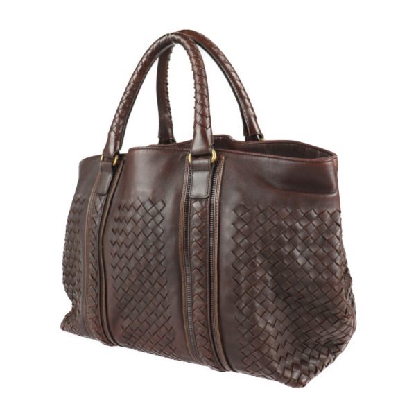 2104113007026 2 Bottega Veneta Intrecciato Leather Tote Bag Brown