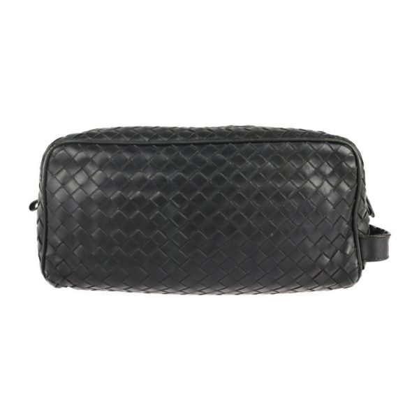 2104113007029 3 Bottega Veneta Intrecciato Leather Clutch Bag Black