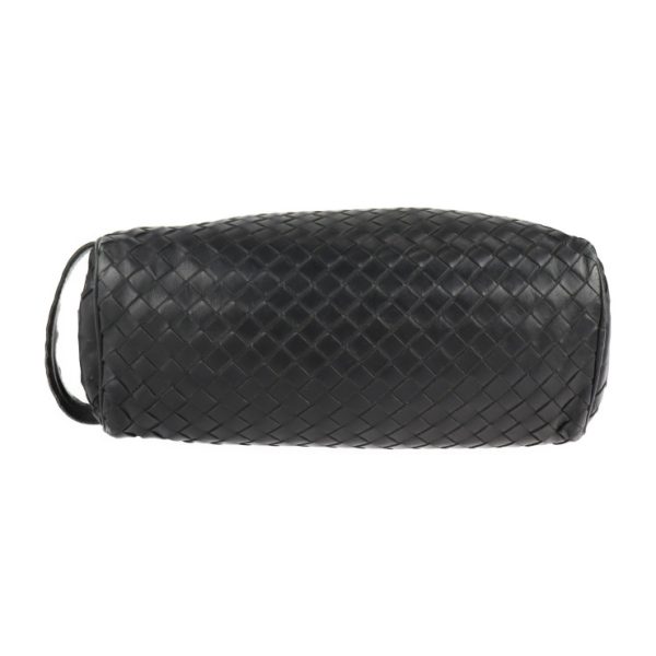 2104113007029 4 Bottega Veneta Intrecciato Leather Clutch Bag Black