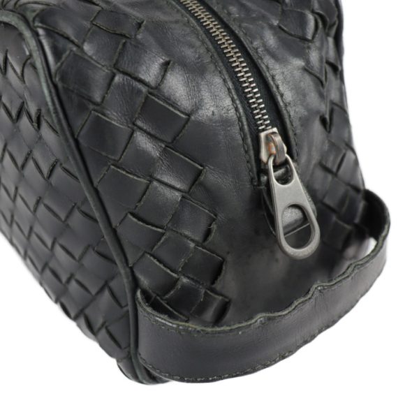 2104113007029 5 Bottega Veneta Intrecciato Leather Clutch Bag Black