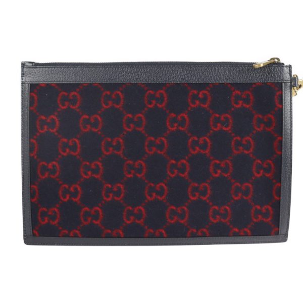 2104113007049 3 GUCCI Wool Leather Navy