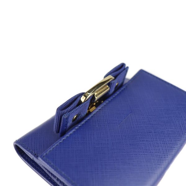 2105123008090 5 Salvatore Ferragamo Vara Leather Bifold Wallet Blue