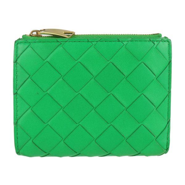 2105123008091 1 Bottega Veneta Intrecciato Leather Wallet Green