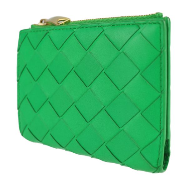 2105123008091 2 Bottega Veneta Intrecciato Leather Wallet Green