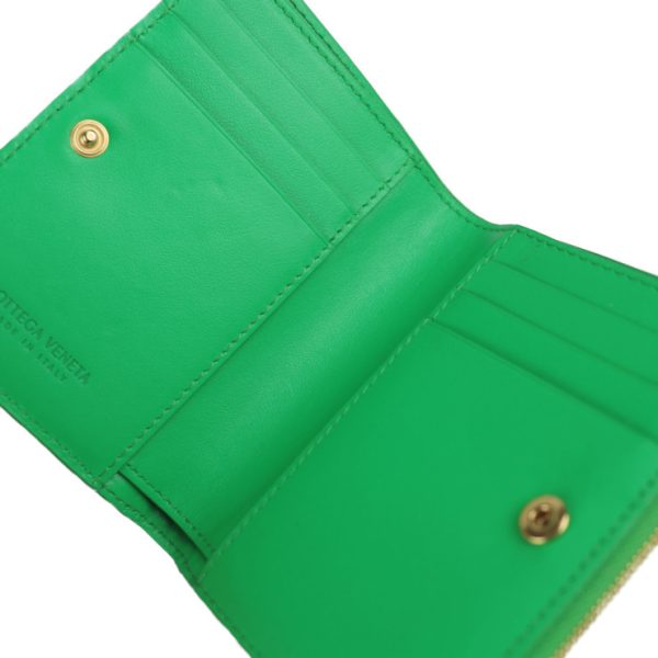 2105123008091 4 Bottega Veneta Intrecciato Leather Wallet Green