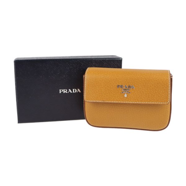 2106043002111 10 Prada Leather Pouch Cuoio