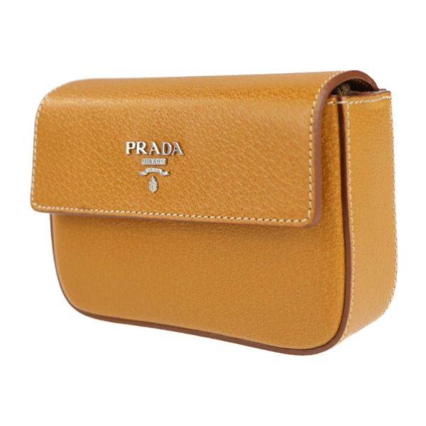 2106043002111 2 Prada Leather Pouch Cuoio