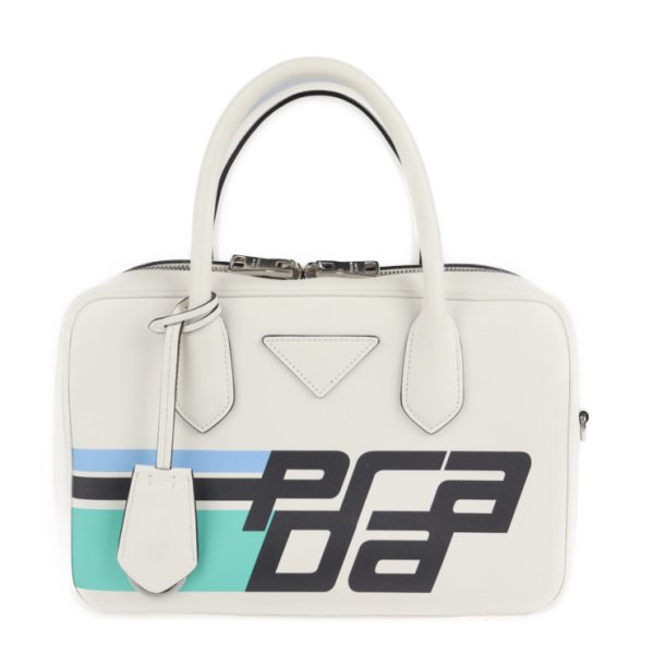 2106043002130 1 Prada Calf Mirage Handbag Bianco