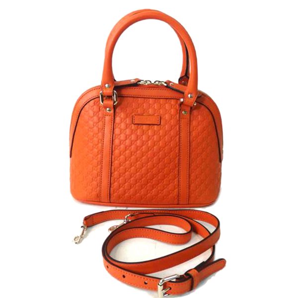 21061 1 Gucci Micro Guccisima Bag Orange