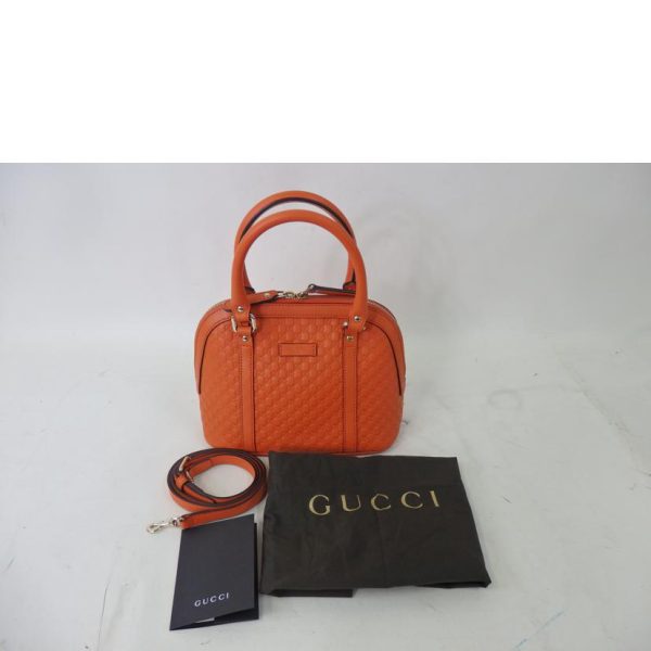 21061 8 Gucci Micro Guccisima Bag Orange