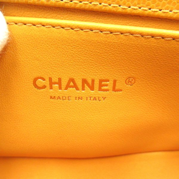 2106800519594 7 Chanel Chanel Chain Shoulder Bag Caviar Skin Yellow