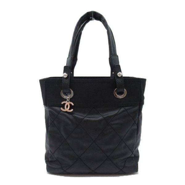 2106800536522 3 Chanel Paris Biarritz Tote PM Bag Canvas Coated Canvas Black