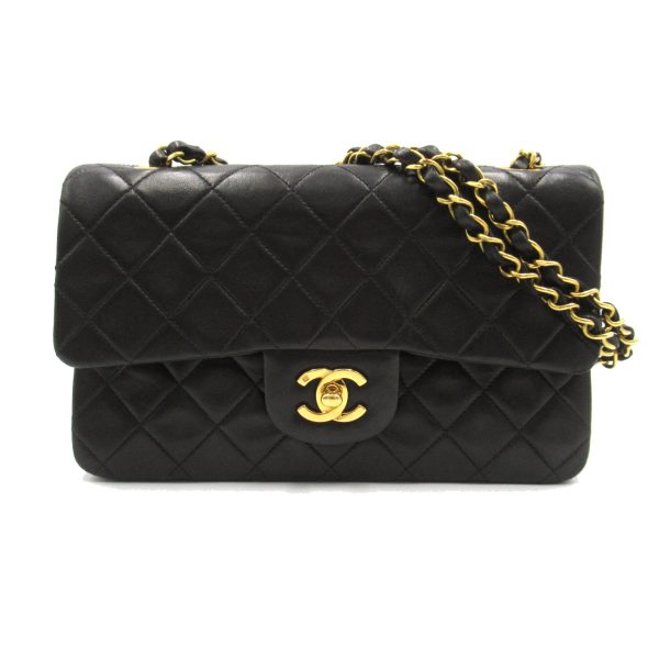 2106800541199 1 Chanel Matelasse Double Flap Shoulder Bag Black