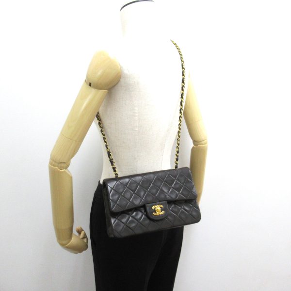 2106800541199 7 Chanel Matelasse Double Flap Shoulder Bag Black