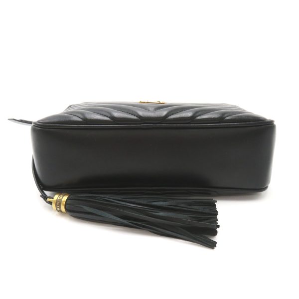 2106800541687 4 Yves Saint Laurent Lou Camera Bag in Leather Black