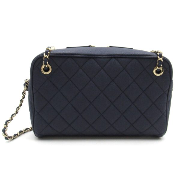 2106800541878 2 Chanel Camera Shoulder Bag Caviar Skin Navy