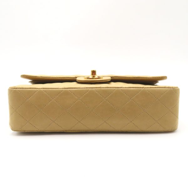 2106800541922 4 Chanel Double Flap Chain Shoulder Bag Beige