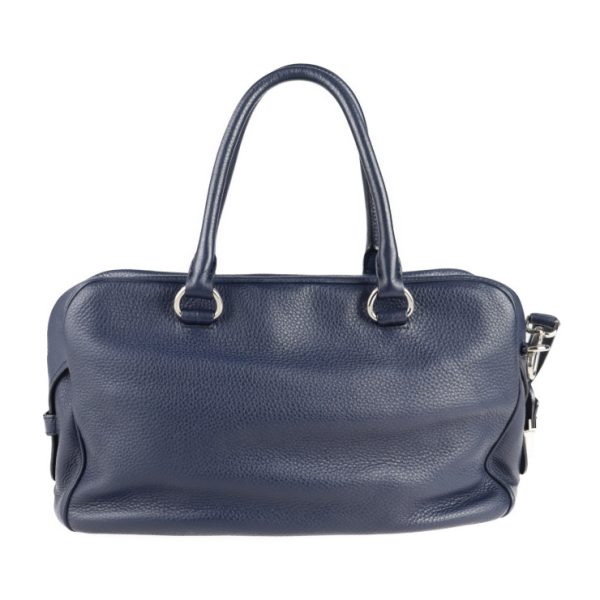 2107043007165 3 Prada Leather Handbag Navy