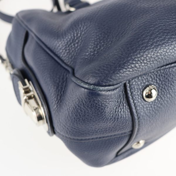 2107043007165 5 Prada Leather Handbag Navy