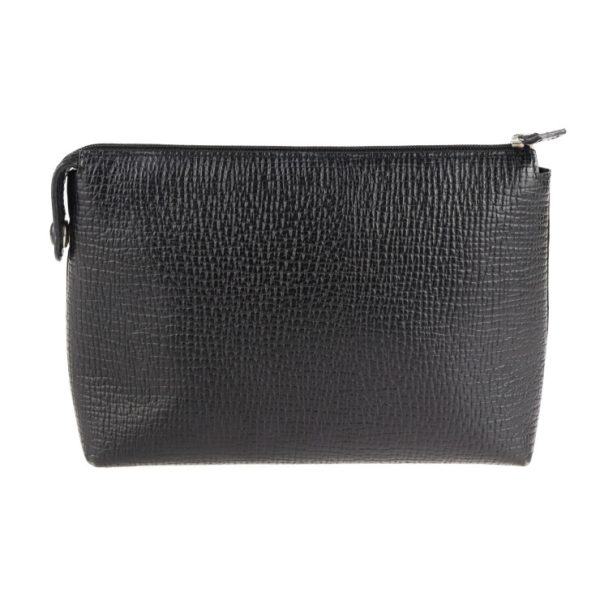 2107043007176 3 Loewe Leather Clutch Makeup Pouch Black