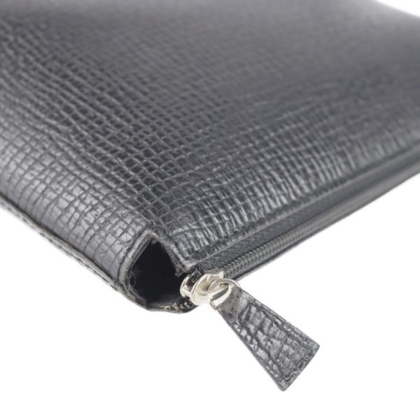 2107043007176 6 Loewe Leather Clutch Makeup Pouch Black